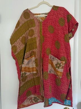 Kantha Long Sleeve Serena Split Top